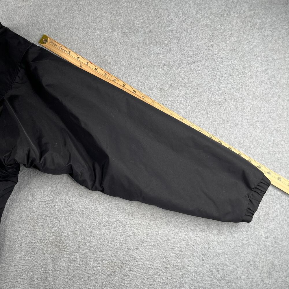 Vintage Columbia Winter Fleece Lined Jacket Mens Large Black Hooded Pockets VTG - Picture 15 of 16